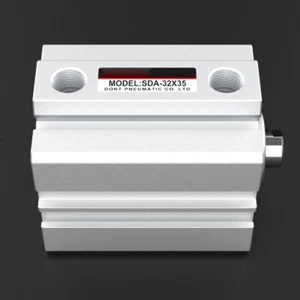 SDA32 Double Acting Pneumatic Small Thin Cylinder Without Magnet SDA32X5-100 - Picture 1 of 33