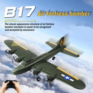 2.4G RC Remote Plane Bomber Glider Fixed-Wing B17 Fighter Toy RTF Drop-Resistant - Picture 1 of 15