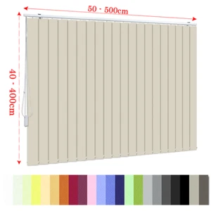 Lamellenvorhänge nach Maß | diverse Stoffe und Farben | nur 19,90 € per m² - Bild 1 von 8