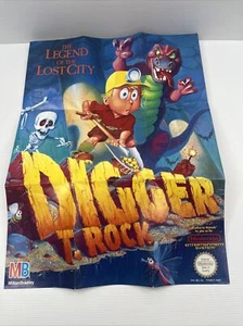 Digger T Rock Nintendo NES Poster Booklet ITA Genuine - Picture 1 of 2