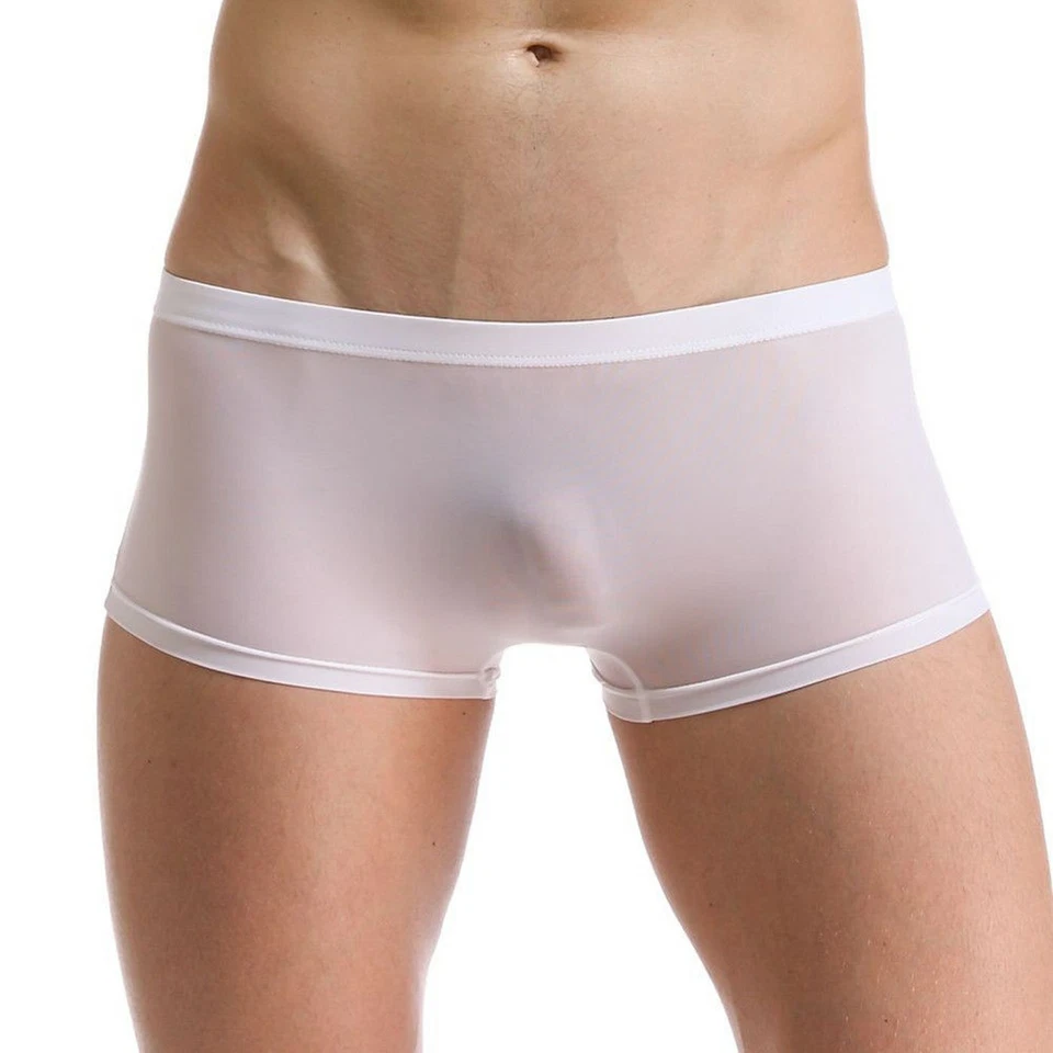 81-015 Hipster Pants Slip Eis Seide SEAMLESS Nahtlos TRANSPARENT WEISS in S-3XL - Bild 1 von 4