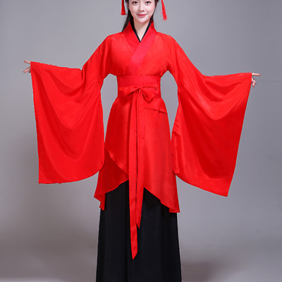 Donna Hanfu Cinese Ttang Dinastia Costume Vestito Da Danza Palco Performance • 41.68€