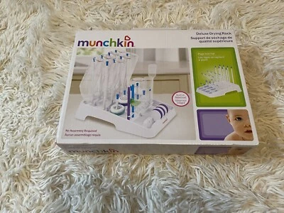 Nuevo estante de secado de biberón plegable Munchkin plegable y almacenado. Blanco/Gris. Nuevo en caja. Foto 1 de 3