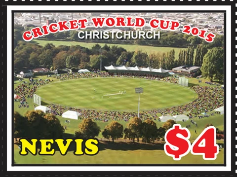Nevis 2015 Cricket World Cup Stamp - SC 1877 Cover