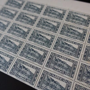 FEUILLE de TIMBRES - COLONIES FRANÇAISES MAROC N°195 x25 NEUF ** LUXE MNH - Imagen 1 de 2
