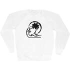 'Wave & Palm Tree' Adult Sweatshirt / Sweater / Jumper (SW037757)