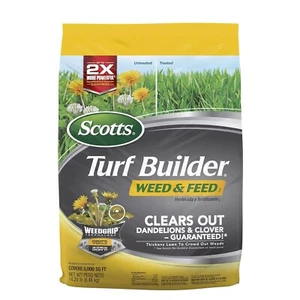 Scotts Turf Builder Weed &Feed Killer ,Fertilizer,  14.29 lbs-Covers 5,000 Sq. - Picture 1 of 8