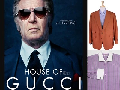 Blazer Camisa Ginebra 46R Usado en Película House of Gucci Al Pacino Leonard Logsdail Foto 1 de 4
