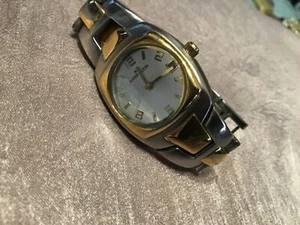 Anne Klein Women's Watch New Battery Gold Tone Square Face - Picture 1 of 3
