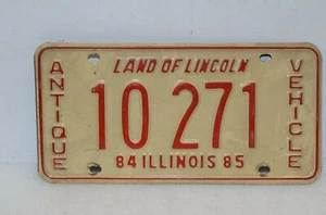 1984-1985 Illinois license plate (10 271) Vintage License plate Antique - Picture 1 of 2