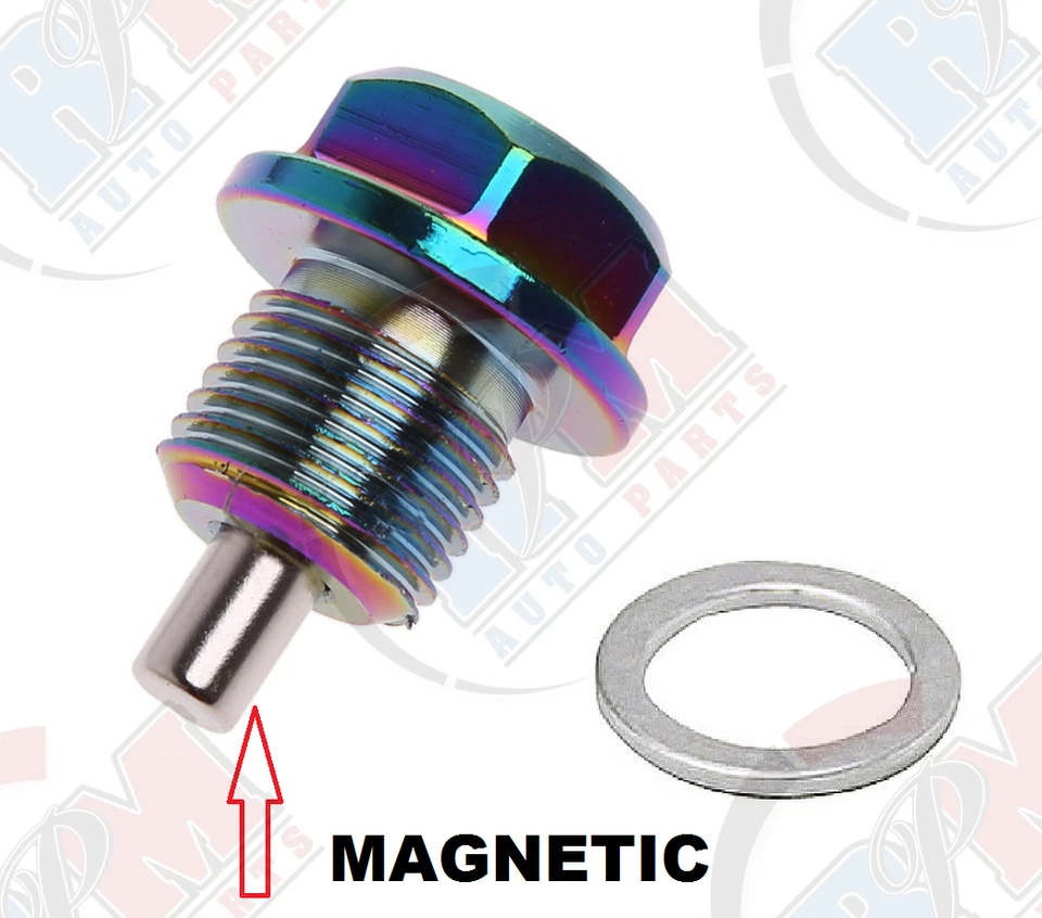 Anodized Aluminum MAGNETIC Neo Chrome Oil Drain Plug ADP541NEO for Hyundai & Kia - Image 1 of 1