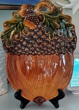 Vintage Ceramic Acorn Shaped Small Platter