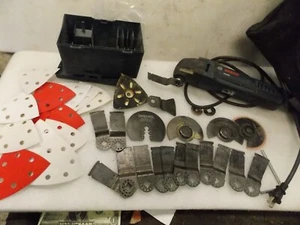 BOSCH MX25E Multi Oscillating Tool with Tool Bag Many Tools Sanding Runs - Picture 1 of 15