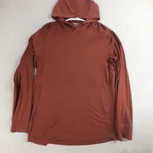 NOBULL Merino Wool Hoodie Pullvoer Sweatshirt Lightweight Large Herren Rot Wandern - Bild 1 von 9