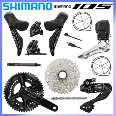 Shimano 105 Di2 R7170 2x12 Speed Hydraulic Disc Groupset 160/165/170/172.5/175mm - Image 1 of 4