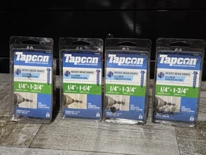 4 Tapcon 1/4 in. x 1-3/4 in, 1/4. X 1 1/4 Hex-Washer-Head Concrete Anchors - Picture 1 of 4
