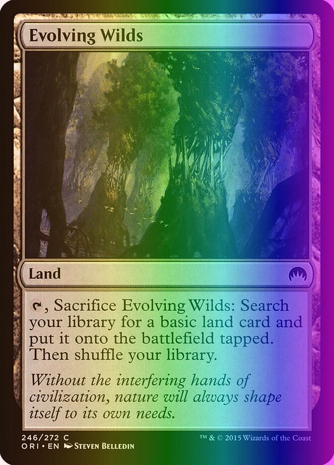MTG Magic the Gathering Evolving Wilds (246/308) Magic Origins MP FOIL - Image 1 of 1