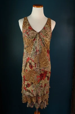 Vintage Y2K Signature Robbie Bee Silk Babydoll Slip Dress Fairy Practical Magic - Image 1 of 4