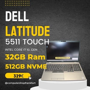 Dell Latitude 5511 Touch,Intel Core i7-10850H,32GB Ram,512GB SSD - Bild 1 von 7