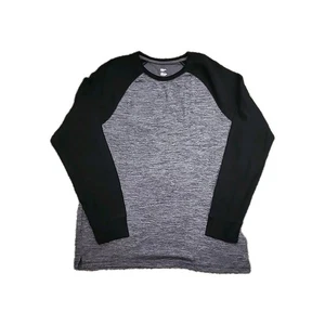 Urban Pipeline Size XXL Men's Gray T-Shirt Baseball Tee Shirt Long Sleeve Black - Picture 1 of 6