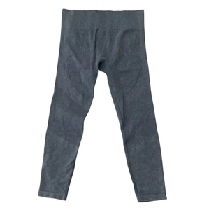 Leggings para mujer JoyLab XL grises acanalados cortos tiro alto - Imagen 1 de 3