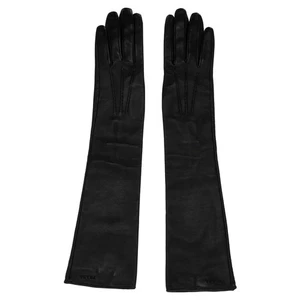 Prada Lange Handschuhe Aus Schwarzem Lammleder Weiblich Schwarz One Size - Bild 1 von 4