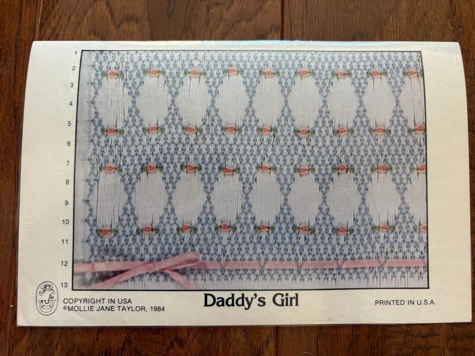 Plato Smocking Mollie Jane Taylor 1984 Daddy's Girl Foto 1 de 1