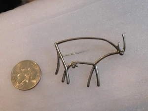 Vintage signierte MFA Fine Art Kuh mit Utters Anstecknadel Brosche - Bild 1 von 5