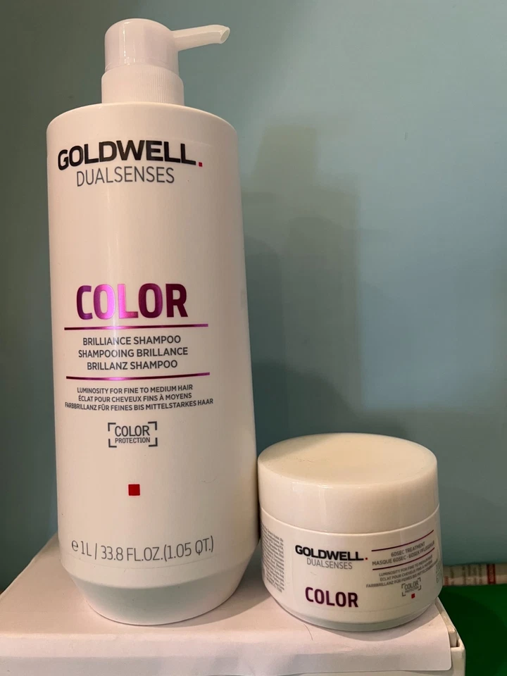 Goldwell Dualsenses Color Brilliance Shampoo & 60Sec Treatment New & Authentic - Image 1 of 1