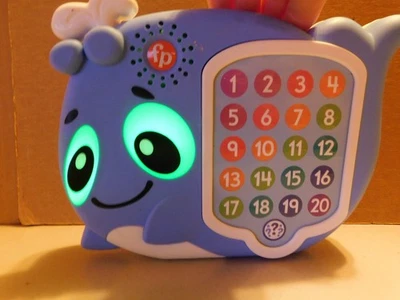 Fisher Price~Mattel Blue Linkimals 1-20Count Quiz Whale Interactive Learning Toy - Image 1 of 4