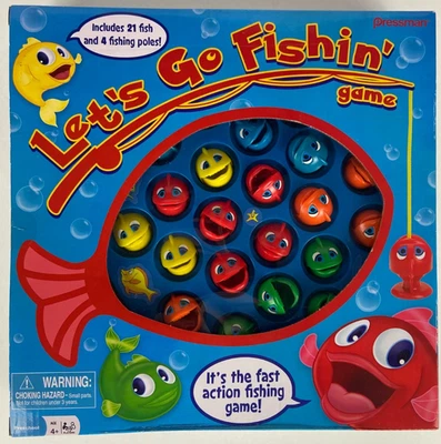 Let's Go Fishin' Game by Pressman Toys - Fishing Pole Fish Game for Kids 4+ - Image 1 of 2