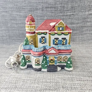 Unbranded Ceramic Lighted Christmas House Village Collection 6"x6" - Picture 1 of 12