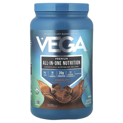 Organic Plant-Based Protein, Premium All-In-One Nutrition, Chocolate, 1 lb 9 oz - Image 1 of 2