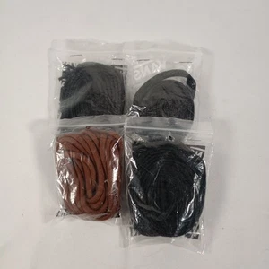 Vans Schnürsenkel Paket 4 Paar schwarz/braun flach/rund - Bild 1 von 6