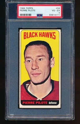 1964 Topps PIERRE PILOTE #59 PSA 4 - No Creases - Image 1 of 2