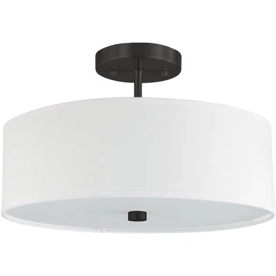 Dainolite Lighting 571-143SF-MB-WH Everly montaje semi-al ras Foto 1 de 4