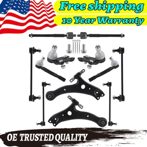 12pc For 07-11 Toyota Camry Front Lower Control Arms Tie Rods Suspension Kit - Picture 1 of 9