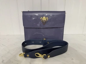Cartera de hombro Valentino Orlandi charol triple compartimento - Como nueva - Imagen 1 de 12