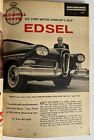 EDSEL FORD 1957 VOITURE NEUVE POSITIVE INTRODUCTION & TEST PICTURAL