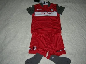 Fulham Baby Soccer Kit Kappa Football Shirt Shorts Socks red NEW - Picture 1 of 2
