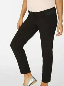 D/Perkins Maternity under-bump tapered trousers, UK 20 (27" leg), black, BNWT - Picture 1 of 7