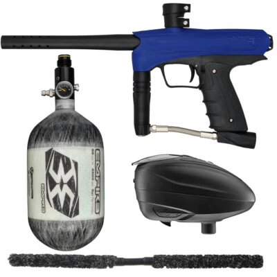 NEW GOG ENMEY CONTENDER PAINTBALL GUN PACKAGE KIT - RAZOR BLUE W/ 68/4500 Foto 1 de 4
