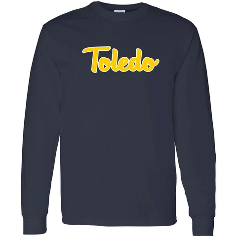 Toledo Rockets Basic Script Long Sleeve T-Shirt - Navy Cover