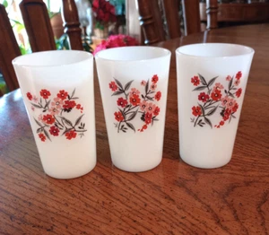 Menge 3 ~ FIRE KING Primel SAFT GLÄSER 3 3/4" hoch ~ 1960er - Bild 1 von 7