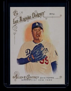 HYUN-JIN RYU ⚾ 2014 Topps Allen & Ginter's #306 LA Dodgers - Picture 1 of 2
