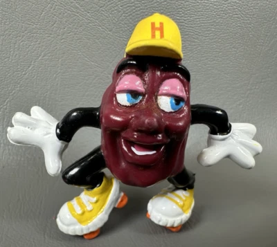 California Raisins Hardees Series #2 1988 Rollin' Rollo – Yellow Rollerskates - Image 1 of 4