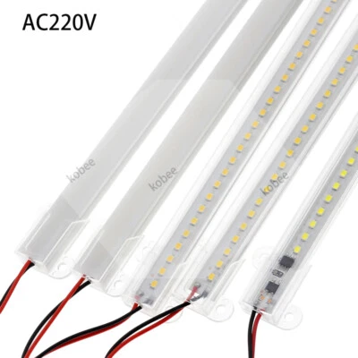 Barra de Luz LED 220V 8W 30CM 50CM 72LEDs 2835 Tira Rígida LED Tubo Fluorescente - Imagen 1 de 4