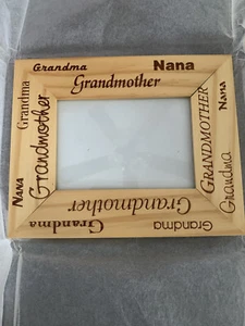 Grandmother, Grandma, Nana Wood Picture 6.5X8 Frame for 3”X4.5” Picture - Picture 1 of 4