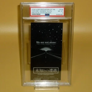 PSA 8 Ticket Stub CLOSE ENCOUNTERS OF THE THIRD KIND Japanese Movie Theatre - Picture 1 of 3