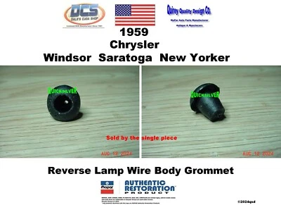 Chrysler Windsor Saratoga New Yorker 1959 lámpara de reversa cable ojal 1842997 EE. UU. Foto 1 de 2